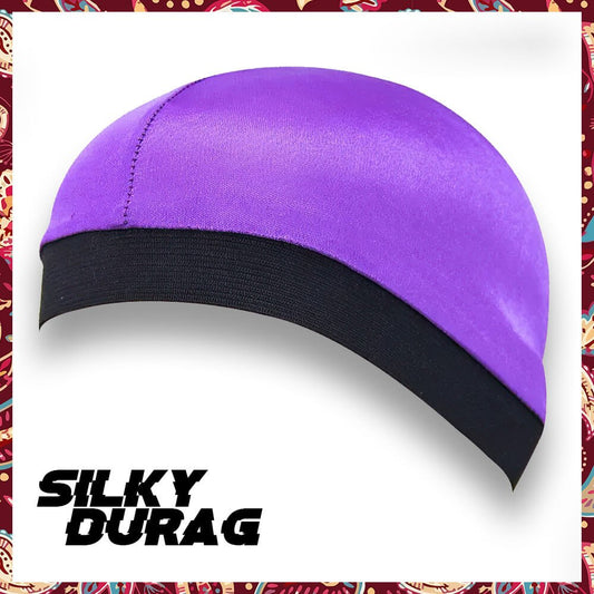 Soft light purple wave cap for hair maintenance.