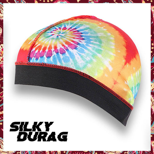 Vibrant multicolor wave cap for stylish wave patterns.