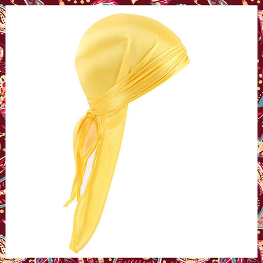 Bright Yellow Baby Durag, perfect for delicate hair and baby's style.